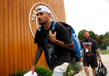 Aktuell hat Nick Kyrgios noch mit Knieproblemen zu kämpfen Aktuell hat Nick Kyrgios noch mit Knieproblemen zu kämpfen