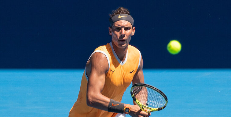 Rafael Nadal Rafael Nadal beschließt den Mittwoch in der Rod Laver Arena