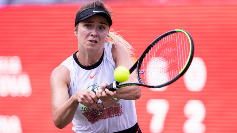 Elina Svitolina struck after a weak start