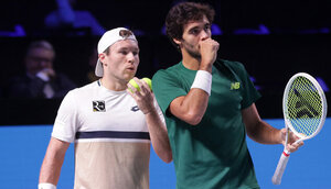 Lucas Miedler und Francisco Cabral am Sonntag in der Wiener Stadthalle