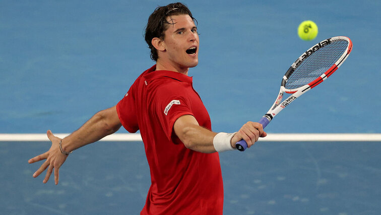 Dominic Thiem on Friday in Adelaide