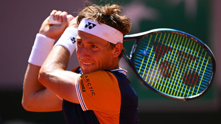 Casper Ruud am samstag auf dem Court Suzanne-Lenglen Casper Ruud am samstag auf dem Court Suzanne-Lenglen