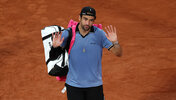 Matteo Berrettini nach seiner Aufgabe in Paris