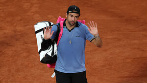 Matteo Berrettini nach seiner Aufgabe in Paris