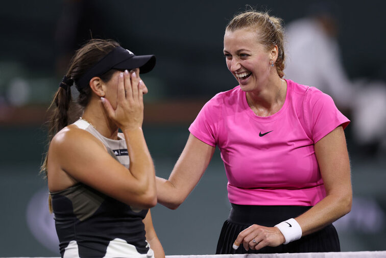 Petra Kvitova hat gut lachen; Jessica Pegula nicht so sehr