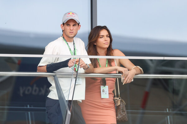 Thiem - here already with rail - at one of his few public appearances with Lili Paul-Roncalli.