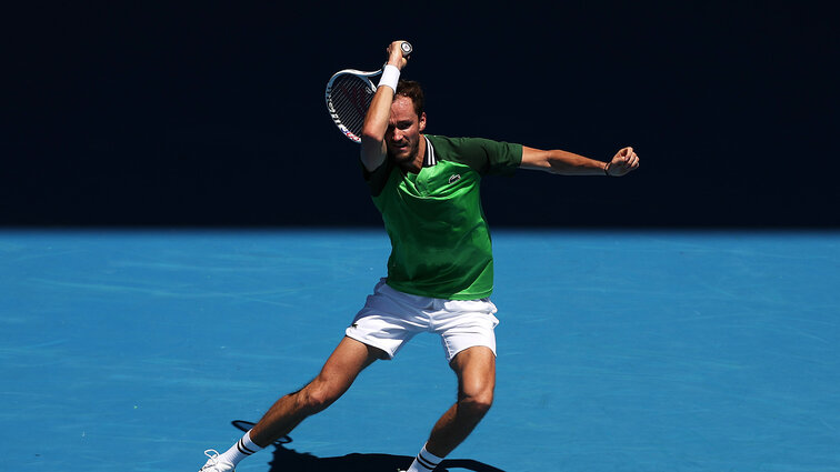 Daniil Medvedev hatte einen echten Marathon zu spielen. Daniil Medvedev hatte einen echten Marathon zu spielen.