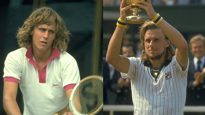 Bjorn Borg 1974 and 1976