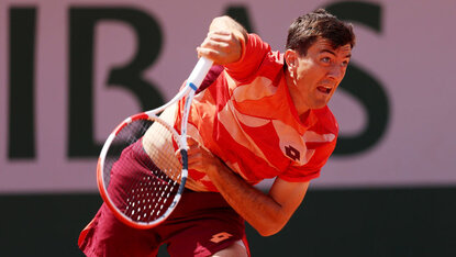 Sebastian Ofner am Mittwoch in Roland Garros Sebastian Ofner am Mittwoch in Roland Garros