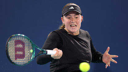 Jelena Ostapenko hat in Abu Dhabi einmal mehr für eine Kontroverse gesorgt