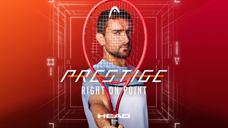 Marin Cilic schwört auf den neuen Prestige Graphene 360+ von HEAD