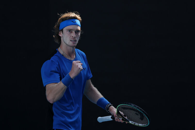 Andrey Rublev steht im Viertelfinale der Australian Open 