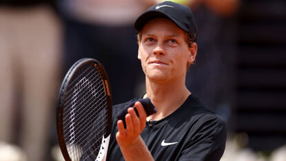 Jannik Sinner bei seiner letzten Teilnahme 2023 in Rom Jannik Sinner bei seiner letzten Teilnahme 2023 in Rom