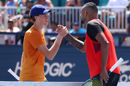 Nick Kyrgios hielt sich nicht zurück Nick Kyrgios hielt sich nicht zurück