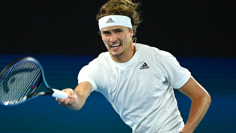 Alexander Zverev am Freitag in Melbourne