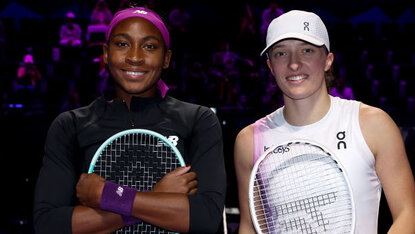 Coco Gauff und Iga Swiatek bei den WTA Finals 2024 Coco Gauff und Iga Swiatek bei den WTA Finals 2024