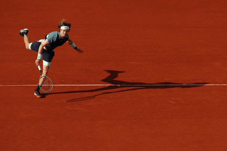 Andrey Rublev is in the quarterfinals of the French Open