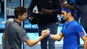 Die Bilanz zwischen Dominic Thiem und Roger Federer ist ausgeglichen
