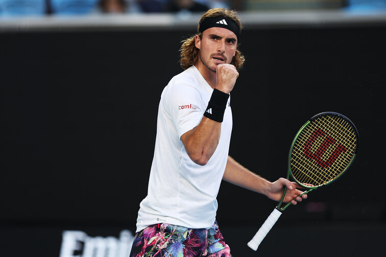 Stefanos Tsitsipas is in round two of the Australian Open