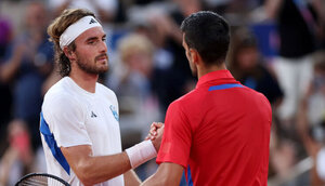 Stefanos Tsitsipas und Novak Djokovic treffen heute in Wimbledon aufeinander