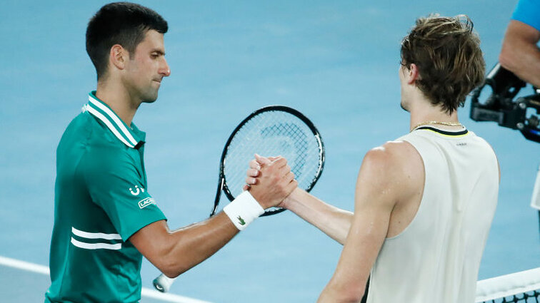 Bei den Australian Open konnte Sascha Zverev Novak Djokovic ordentlich ärgern
