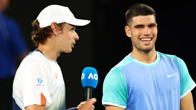 Alex de Minaur hat gegen Carlos Alcaraz noch nicht angeschrieben