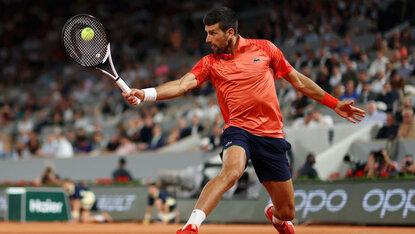 Novak Djokovic in der NIght Session am Mittwoch Novak Djokovic in der NIght Session am Mittwoch