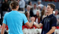 Alexander Zverev und Alexander Blockx vor wenigen Tagen in Madrid