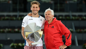 Casper Ruud und Alex Stober 2025 in Madrid