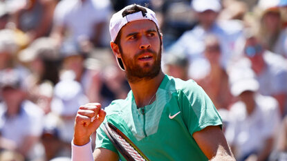 Karen Khachanov hat seinen fünften Turniersieg gefeiert Karen Khachanov hat seinen fünften Turniersieg gefeiert