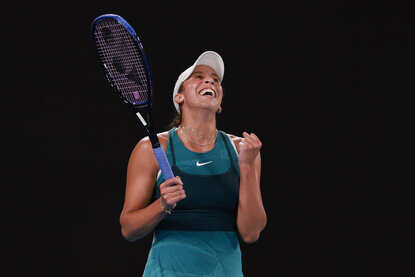 Jubel bei Madison Keys Jubel bei Madison Keys