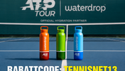 Mit dem Code "TENNISNET13" gibt es 13 Prozent Rabatt bei waterdrop