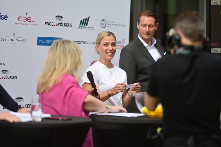 Angelique Kerber bei der Auslosung für das WTA-Tour-250-Turnier in Bad Homburg