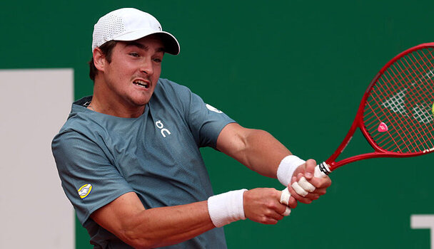 Joao Fonseca am Montag in Monte-Carlo