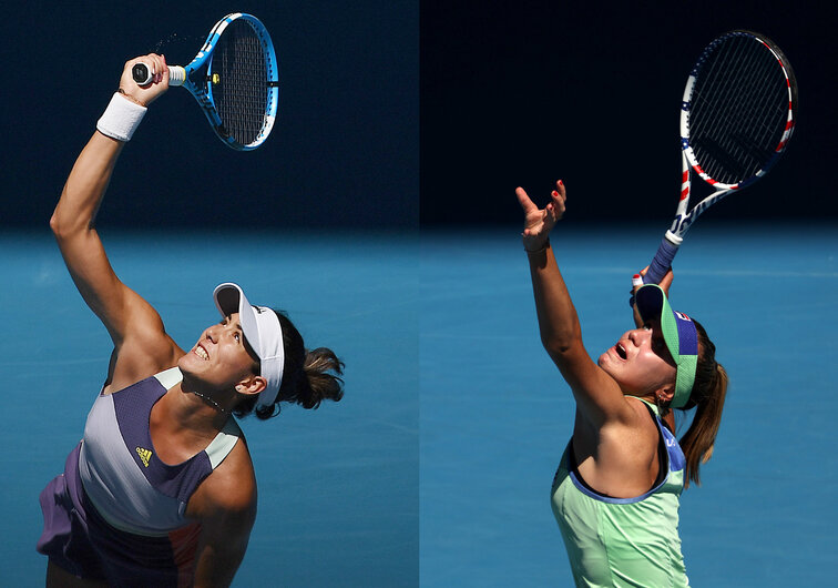 Garbine Muguruza and Sofia Kenin face each other in the women's final of the Australian Open