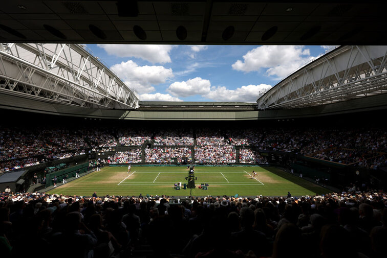 Der legendäre Centre Court in Wimbledon Der legendäre Centre Court in Wimbledon