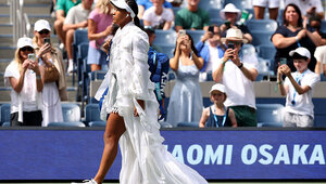 Naomi Osaka hat am Donnerstag Silber zu Markte getragen