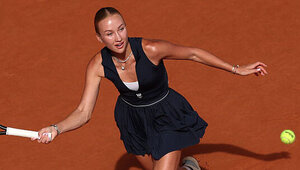 Anastasia Potapova am Montag in Roland-Garros