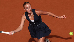 Anastasia Potapova am Montag in Roland-Garros