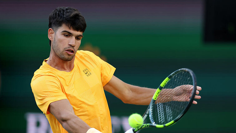 Carlos Alcaraz gelang gegen Arthur Rinderknech das Comeback nach Satzrückstand.