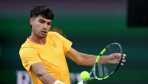 Carlos Alcaraz gelang gegen Arthur Rinderknech das Comeback nach Satzrückstand.