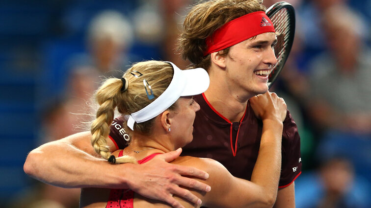 Alexander Zverev und Angelique Kerber starten gegen Spanien in den Hopman Cup Alexander Zverev and Angelique Kerber start against Spain in the Hopman Cup