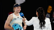 Elena Rybakina freute sich ganz besonders über den guten Ausgang des Tiebreaks im zweiten Satz.