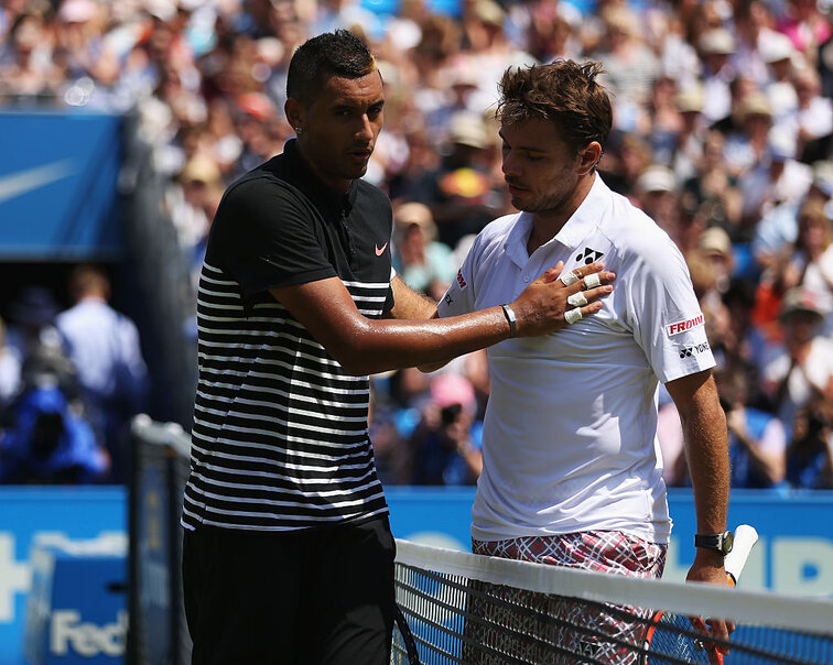 Ein Bild aus alten Tagen: Nick Kyrgios und Stan Wawrinka Ein Bild aus alten Tagen: Nick Kyrgios und Stan Wawrinka