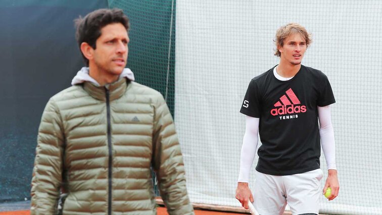 Marcelo Melo supported Alexander Zverev in training