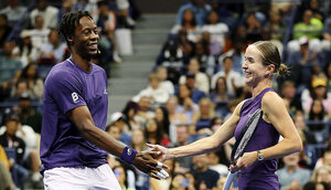 Gael Monfils (l.) und Elina Svitolina greifen gemeinsam an