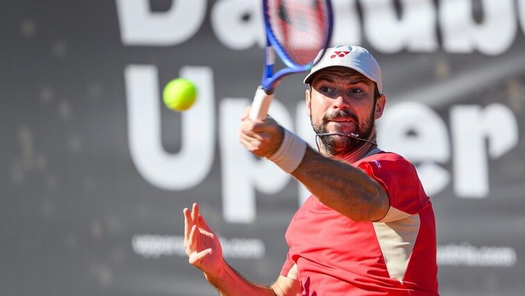 Trotz heftigster Gegenwehr musste sich Jurij Rodionov in der Auftaktrunde beim Challenger-Turnier in Prag geschlagen geben. GEPA Pictures
