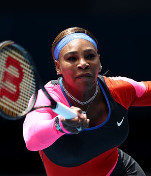 Serena Williams spielt sich angeblich warm...