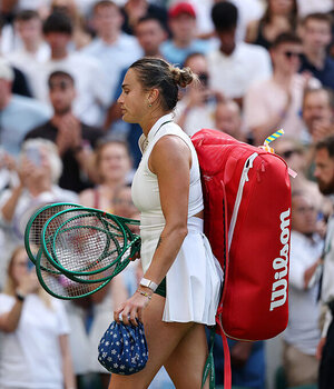 In Wimbledon verlor Aryna Sabalenka gegen Naomi Osaka