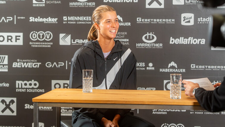 Lilli Tagger bei der Pressekonferenz am Montag in Amstetten Lilli Tagger bei der Pressekonferenz am Montag in Amstetten